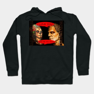 Lovers Halloween card Hoodie